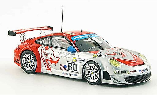 Porsche 911 GT3 RSR 1/43 Minichamps 2008 Flying Lizard Le Mans coche miniatura