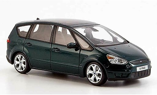 Ford S Max Berline 1/43 Minichamps verde 2006 coche miniatura