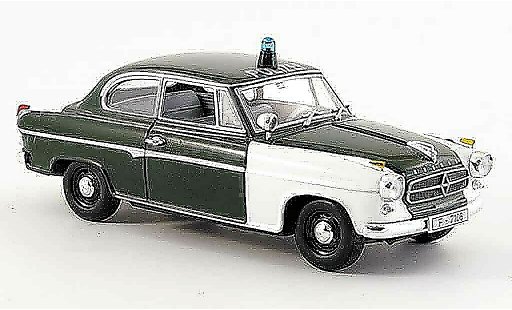 Borgward Isabella police 1/43 Minichamps Frankfurt 2turer 1959 coche miniatura