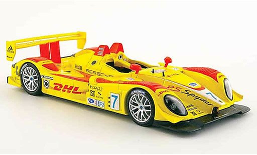 Porsche RS Spyder 1/43 Minichamps No.7 DHL ganador 12h Sebring 2008 coche miniatura