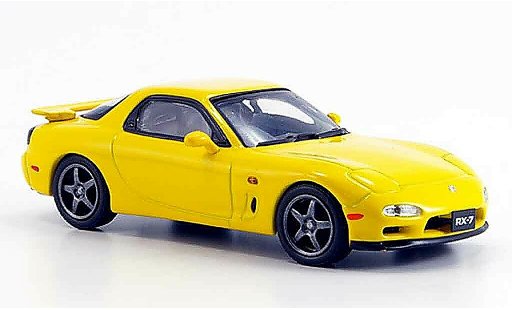 Mazda RX7 1997 1/43 Kyosho R amarillo coche miniatura