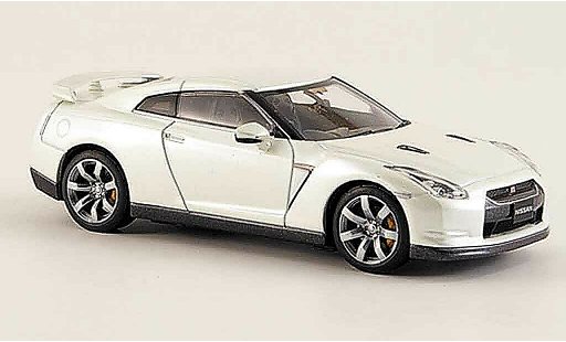 Nissan Skyline R35 1/43 Kyosho GTR blanco 2008 coche miniatura