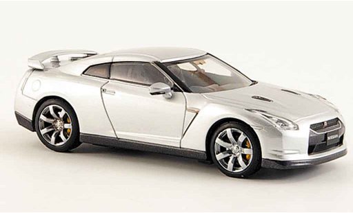 Nissan Skyline R35 1/43 Kyosho GTR gris metallisee 2008 coche miniatura