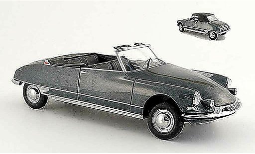 Citroen DS 19 1/18 Norev cabriolet gris 1961 coche miniatura