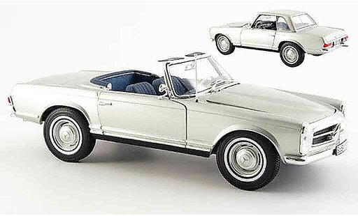 Mercedes 280 1969 1/18 Norev sl (w 113) gris metallized coche miniatura
