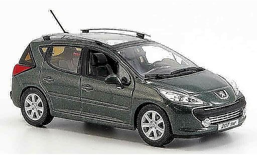 Peugeot 207 SW 1/43 Norev gris 2008 coche miniatura