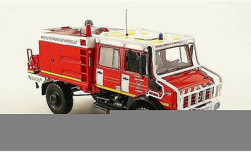 Mercedes Unimog Base 1/43 Norev U 5000 Bomberos de Marseille pompier coche miniatura