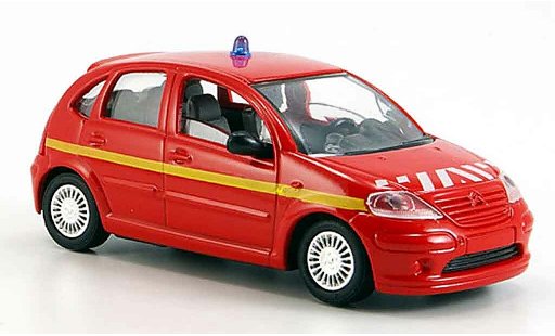 Citroen C3 pompiers 1/43 Solido pompier 2002 coche miniatura