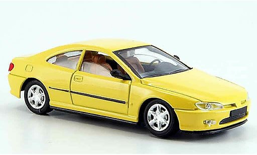 Peugeot 406 Coupe 1/43 Solido amarillo coche miniatura
