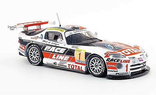 Dodge Viper GTS R 1/43 IXO No.1 ganador 24 Std. Rennen SPA 2002 coche miniatura