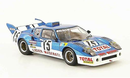 Maserati Ligier Base 1/43 IXO js2 no.15 laffite serpaggi 24h le mans 1974 coche miniatura