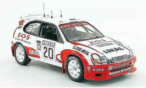 Toyota Corolla WRC 1/43 IXO no.20 lukoil e.o.s. rallye finland 2000 coche miniatura