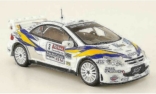 Peugeot 307 WRC 1/43 IXO No.3 Cuoq/Pain Rally Touquet 2006 coche miniatura