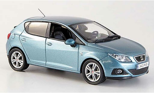 Seat Ibiza Base 1/43 J Collection azul 5-portes 2008 coche miniatura