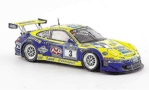 Porsche 911 GT3 RSR 1/43 Minichamps Team Land 24 Std. Nurburgring coche miniatura