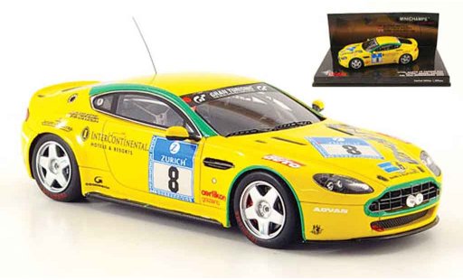 Aston Martin V8 vantage 1/43 Minichamps n24 no.8 team mathai 24h nurburgring 2008 coche miniatura