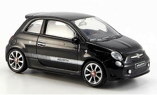Fiat 500 Abarth 1/43 Mondo Motors New Abarthnegro 2007 coche miniatura