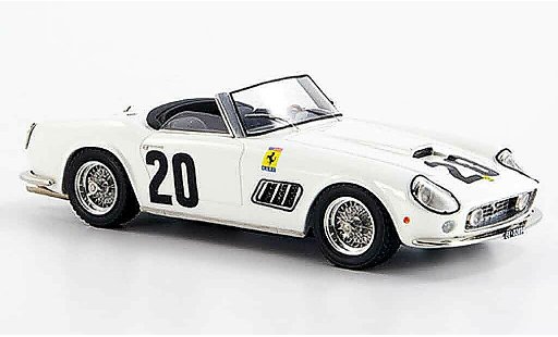 Ferrari 250 Spyder 1/43 Look Smart californiano.20 blanco le mans coche miniatura