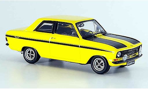 Opel Kadett B B 1/43 Schuco sport amarillo negro coche miniatura