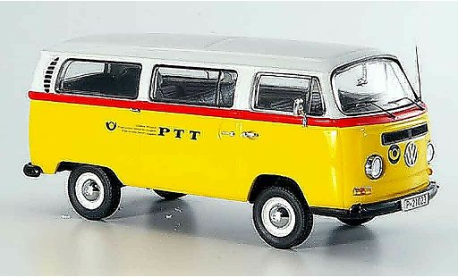 Volkswagen Combi A 1/43 Schuco t2a bus ptt reisepost coche miniatura