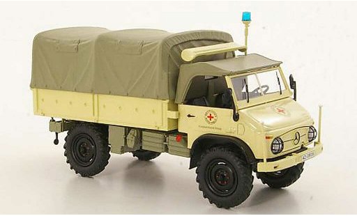 Mercedes Unimog 401-404 1/43 Schuco 404 S rotes Kreuz plataforma/Plane coche miniatura