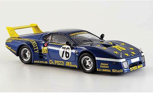 Ferrari 512 BB 1/43 Best no.76 le mans 1980 coche miniatura