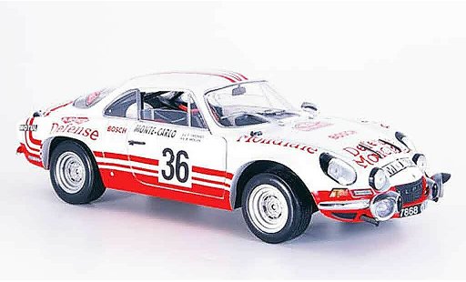 Alpine A110 rallye 1/18 Solido no.36 monte carlo 1973 coche miniatura