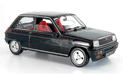 Renault 5 Alpine 1/18 Solido negro 1977 coche miniatura