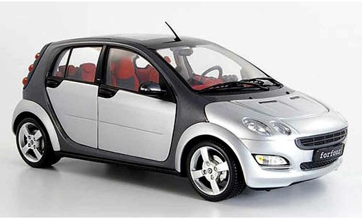 Smart ForFour Base 1/18 Kyosho gris exklusiv 2004 coche miniatura