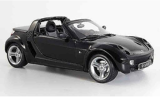 Smart Roadster Base 1/18 Kyosho negro 2003 coche miniatura