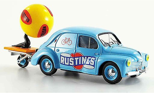 Renault 4CV Base 1/43 Eligor werbefahrzeug rustines 1951 coche miniatura
