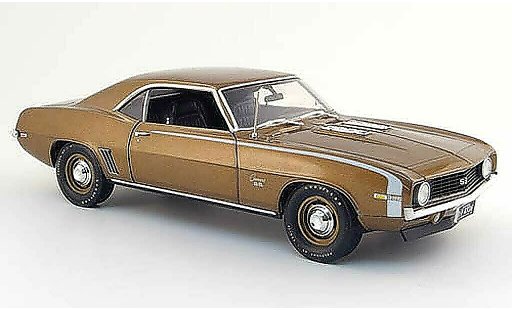 Chevrolet Camaro SS 1/18 Highway 61 396 marron 1969 coche miniatura