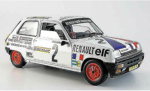 Renault 5 Alpine 1/18 Solido no.2 lajournade 1977 coche miniatura