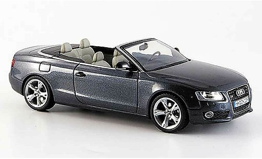 Audi A5 cabriolet 1/43 Schuco Descapotable gris coche miniatura