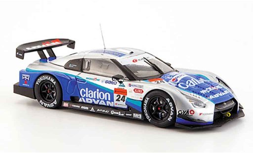 Nissan Skyline R35 1/43 Ebbro JGTC GT R Woodone Advan No.24 Clarion Super GT 2008 coche miniatura