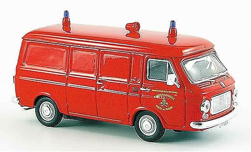 Fiat 238 Van 1/43 Rio furgoneta Vigili del fuoco pompier Italien 1976 coche miniatura