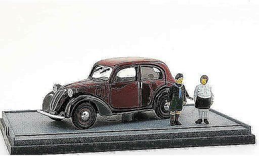 Fiat 1100 Nuova Balilla 1/43 Brumm avec 2 Figuren coche miniatura
