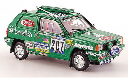 Fiat Panda 4x4 1/43 Brumm No.207 Rally Paris-Dakar 1984 De Labriffe/Devoyon coche miniatura