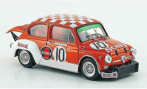 Fiat Abarth 1000 Berlina Corsa 1/43 Brumm TCR Gr.2 No.10 Sony Zandvoort 1971 coche miniatura