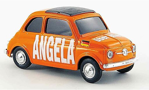 Fiat 500 A 1/43 Brumm Angela uber alles coche miniatura