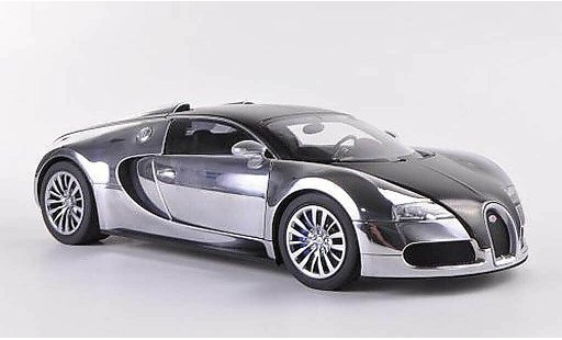 Bugatti Veyron pur sang edition 1/18 Autoart 16.4 EB chrom/carbon 2008 coche miniatura
