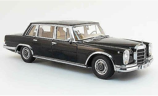 Mercedes 600 Base 1/18 Autoart (w100) negro avec gardinen maleteron 1965 coche miniatura