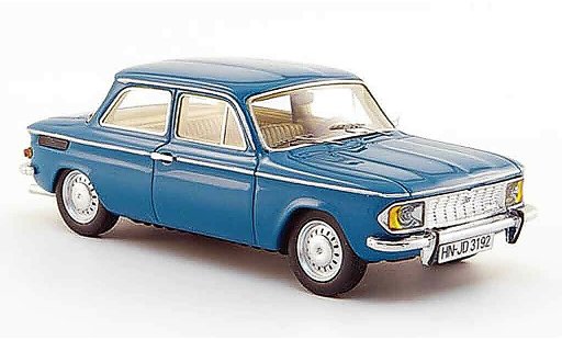 NSU 1200 C 1/43 Neo verde azul 1969 coche miniatura