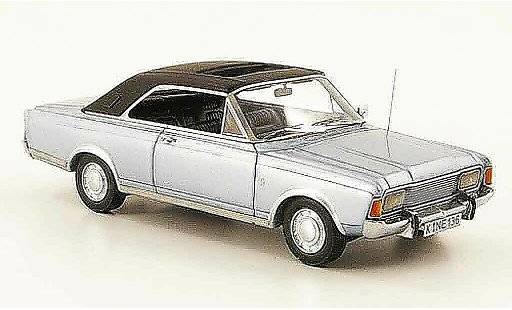 Ford Taunus 20M 1/43 Neo (P7b) Coupe azul negro coche miniatura