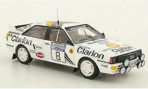 Audi Quattro rallye 1/43 Trofeu No.8 Clarion Rally Gran Breta&Atilde;&plusmn;a 1985 coche miniatura