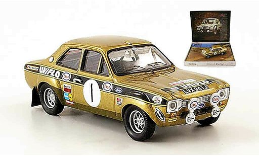 Ford Escort MK1 1/43 Trofeu No.1 Uniflo ganador Dunkeries Rally 1972 coche miniatura