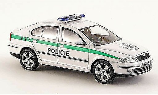Skoda Octavia Livree Flotte 1/43 Abrex Policie Polic&iacute;a Tschechien 2004 coche miniatura