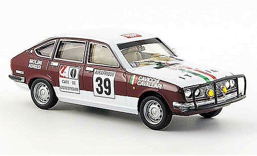 Lancia Beta berline 1/43 Pego no.39 italia rallye bandama 1973 coche miniatura
