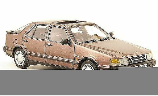 Saab 9000 Turbo 1/43 Neo brun 1988 coche miniatura