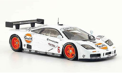 McLaren F1 GTR GTR 1/43 IXO No.6 Gulf BPR Paul Ricard 1996 coche miniatura